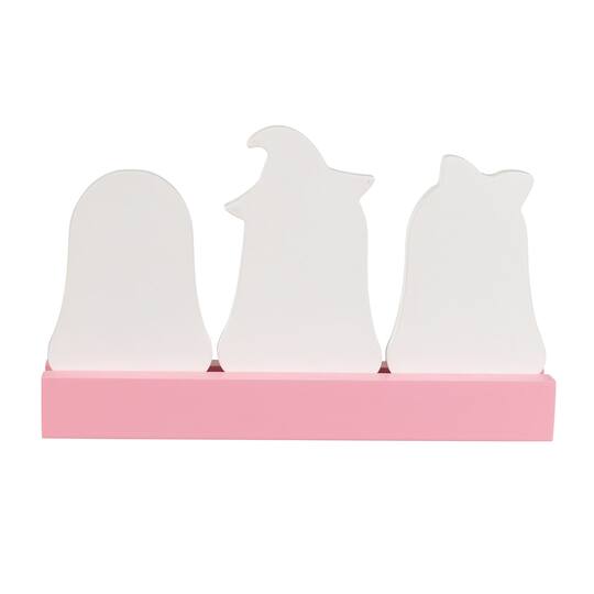 Glitzhome® 10" Halloween Wooden Epoxy Ghosts Table Decor